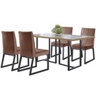 Conjunto Sala De Jantar Mesa Com Vidro 04 Cadeiras 135cm Aten