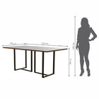 Conjunto Sala De Jantar Mesa Com Vidro 04 Cadeiras 135cm Aten