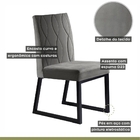 Conjunto Sala De Jantar Mesa Com Vidro 04 Cadeiras 135cm Aten