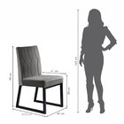 Conjunto Sala De Jantar Mesa Com Vidro 04 Cadeiras 135cm Aten