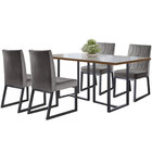 Conjunto Sala De Jantar Mesa Com Vidro 04 Cadeiras 135cm Aten