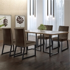 Conjunto Sala De Jantar Mesa Com Vidro 04 Cadeiras 135cm Aten