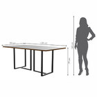 Conjunto Sala De Jantar Mesa Com Vidro 04 Cadeiras 135cm Aten