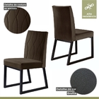 Conjunto Sala De Jantar Mesa Com Vidro 04 Cadeiras 135cm Aten