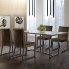 Conjunto Sala De Jantar Mesa Com Vidro 04 Cadeiras 135cm Aten