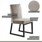 Conjunto Sala De Jantar Mesa Com Vidro E 04 Cadeiras 135cm At