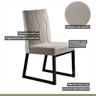 Conjunto Sala De Jantar Mesa Com Vidro E 04 Cadeiras 135cm At