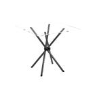 Conjunto Sala De Jantar Mesa Com Vidro E 04 Cadeiras Ane B Ar