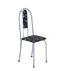 Conjunto Sala De Jantar Mesa Com Vidro E 04 Cadeiras Iris Pre