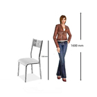 Conjunto Sala De Jantar Mesa Com Vidro E 04 Cadeiras Londres