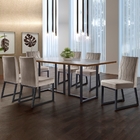 Conjunto Sala De Jantar Mesa Com Vidro E 06 Cadeiras Atena Ve