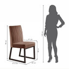 Conjunto Sala De Jantar Mesa Com Vidro E 06 Cadeiras Atena Ve