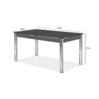 Conjunto Sala De Jantar Mesa Com Vidro E 06 Cadeiras Nathalia