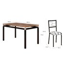 Conjunto Sala De Jantar Mesa Copenhague 136cm 6 Cadeiras Mont