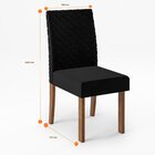 Conjunto Sala De Jantar Mesa Cris 1360 Quadrada Tampo Vidro C