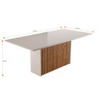 Conjunto Sala De Jantar Mesa Cris 2000 Tampo Vidro Canto Arre