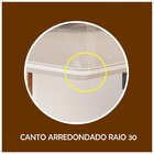 Conjunto Sala De Jantar Mesa Cris Tampo Vidro Com 4 Cadeiras