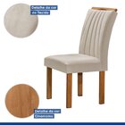 Conjunto Sala De Jantar Mesa Cuenca Tampo Vidro/mdf Com 6 Cad