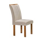 Conjunto Sala De Jantar Mesa Cuenca Tampo Vidro/mdf Com 6 Cad