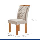 Conjunto Sala De Jantar Mesa Cuenca Tampo Vidro/mdf Com 6 Cad
