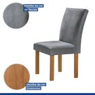 Conjunto Sala De Jantar Mesa Cuenca Tampo Vidro/mdf Com 6 Cad