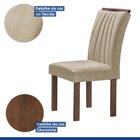 Conjunto Sala De Jantar Mesa Cuenca Tampo Vidro/mdf Com 6 Cad