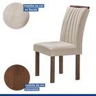 Conjunto Sala De Jantar Mesa Cuenca Tampo Vidro/mdf Com 6 Cad