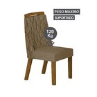 Conjunto Sala De Jantar Mesa Dacota 6 Cadeiras Dacota Freijo/