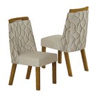 Conjunto Sala De Jantar Mesa Dacota 6 Cadeiras Dacota Freijo/