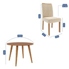 Conjunto Sala De Jantar Mesa Dani Com 4 Cadeira Em Mdf Claric