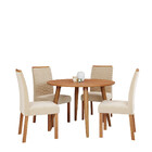 Conjunto Sala De Jantar Mesa Dani Com 4 Cadeira Em Mdf Claric