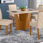 Conjunto Sala De Jantar Mesa Danielly E 4 Cadeiras Melissa