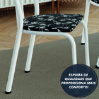 Conjunto Sala De Jantar Mesa Deise Com 4 Cadeiras Diva 1,20m