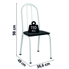 Conjunto Sala De Jantar Mesa Deise Com 6 Cadeiras Diva 1,40m