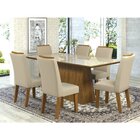 Conjunto Sala De Jantar Mesa Delicata E 6 Cadeiras Foccus Vie