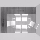 Conjunto Sala De Jantar Mesa Diana 6 Cadeiras Viana Espresso