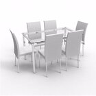 Conjunto Sala De Jantar Mesa Diana 6 Cadeiras Viana Espresso