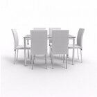 Conjunto Sala De Jantar Mesa Diana 6 Cadeiras Viana Espresso