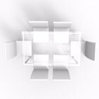 Conjunto Sala De Jantar Mesa Diana 6 Cadeiras Viana Espresso