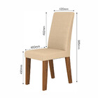 Conjunto Sala De Jantar Mesa Dior 4 Cadeiras Venus Viero