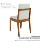 Conjunto Sala De Jantar Mesa Donna Com 4 Cadeiras Lady Em Mad