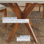 Conjunto Sala De Jantar Mesa Donna Com 4 Cadeiras Lady Em Mad