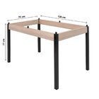Conjunto Sala De Jantar Mesa Dubai 120x75cm Tampo Vidro Com 4