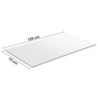 Conjunto Sala De Jantar Mesa Dubai 120x75cm Tampo Vidro Com 4