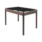 Conjunto Sala De Jantar Mesa Dubai 140x80cm Tampo Vidro Com 6