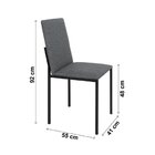 Conjunto Sala De Jantar Mesa Dubai 90x90cm Tampo Vidro Com 4