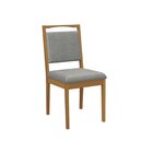 Conjunto Sala De Jantar Mesa Duna Com 4 Cadeiras Cinza Mescla