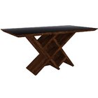 Conjunto Sala De Jantar Mesa Duomo E 6 Cadeiras Olimpia Dj Mó