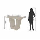 Conjunto Sala De Jantar Mesa E 04 Cadeiras Apogeu Off White/a