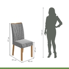 Conjunto Sala De Jantar Mesa E 06 Cadeiras Apogeu Off White/a